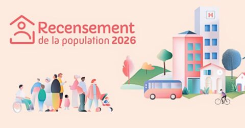 Affiche "Recensement de la population 2026"
